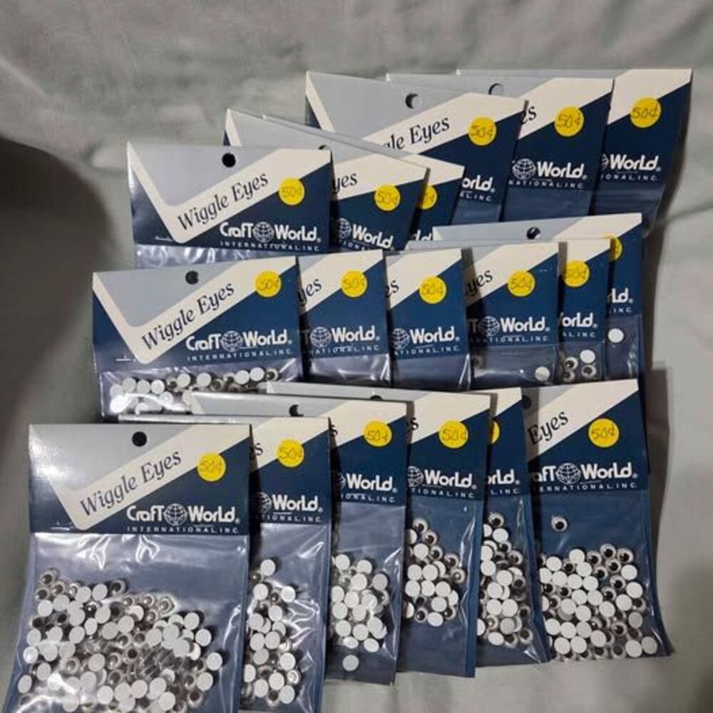 18 packs of 7mm x 120pcs wiggle eyes